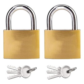 2 Pack Padlock（3.2cm）, Small Padlock with Keys, Mini Padlock, Key Padlock for Gym Locker, Travel Bags, Cabinets