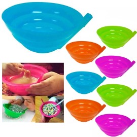 Arrow Plastic 8 SET OF Cereal Bowl for Kids with Built in Straw Plastic Sip-a-bowl-SOL