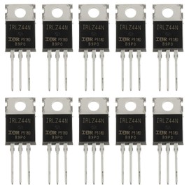 BOJACK IRLZ44N MOSFET 47A 55 V IRLZ44NPBF N-Channel Power MOSFET Transistor TO-220 (Pack of 10)