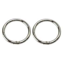 prendre PR-RINGCARA Carabiner Round Circle Carabiner Key Ring Keychain Bag Charm Outdoor Key Holder 0.5 inch (12 mm) 0.6 inch (15 mm) 0.8 inch (20 mm) 1.0 inch (25 mm) 1.3 inch (32 mm) 1.5 inch (38