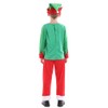 Toddler Kids Boys Girls Christmas Santa Elf Costume Fancy Dress
