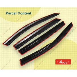 Geartronics For 2013-2018 Toyota RAV4 Mugen Style Window Visors Rain Sun Deflectors Guards