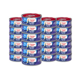 Chicken of the Sea Solid White Pure Tuna, Wild Caught, No Drain, 4 oz. Can (Pack of 24)