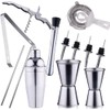 alpina Cocktail Set Complete – 14 Pieces – Cocktail Shaker/Stamper/Jigger/Etc