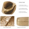 Woven Tote Bag For Women,Vegan Leather Hand Woven Handbags And