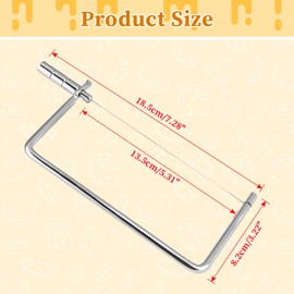 Leefasy Cheese Slicer Cutter Accessories Steel Wire Sturdy Butter Slicer Portable Butter Slice Cutter Cheese for Kitchen, 6 inch