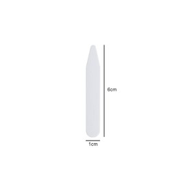 200 Pieces Collar Stays Plastic Collar Stays Collar Bones Collar Stiffeners Collar Supports for Men Shirts(White, 1 x 6 cm)