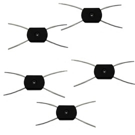 5Pcs Electric Weed Eater Head Replacement Steel Wire Line Spool,Universal Fit String Trimmer Replacement Head,Wire Rope Weed Head Replacement String Trimmer Parts and Accessories