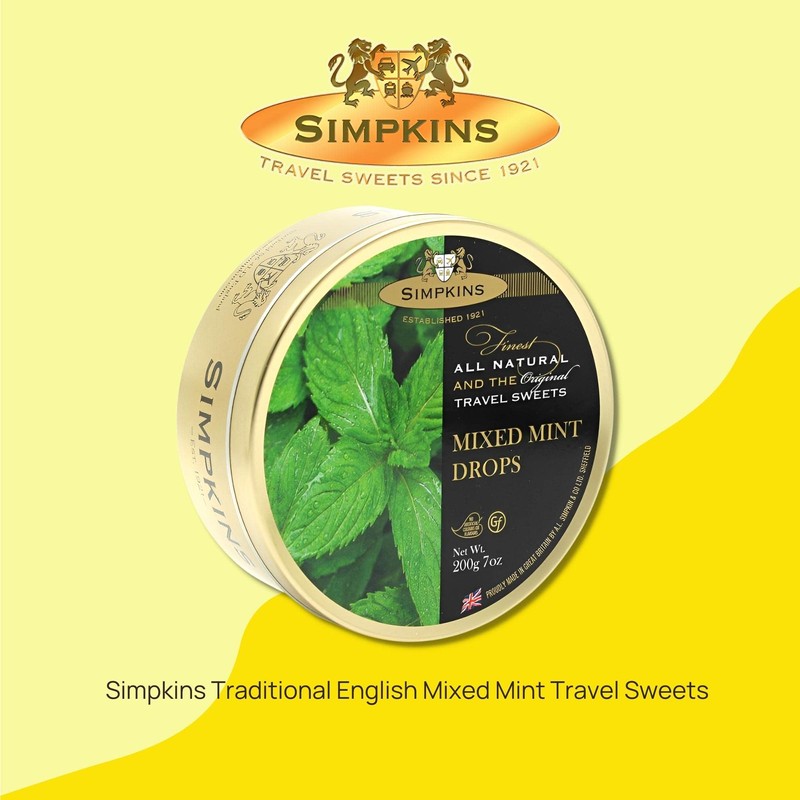 Simpkins Mixed Mint Drops - Old-Fashioned Mixed Mint Drops in