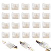 12mm 6-pin wide LED strip connector solderless, 20pcs, 6 wires,