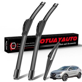 OTUAYAUTO Premium Windshield Wiper Blades Replacement for Nissan Rogue 2014-2023 Pathfinder 2013-2021 All-Extreme Weather Performance Quiet No Trace, Front and Rear Wipers 26"+17"+12" (Pack of 3)