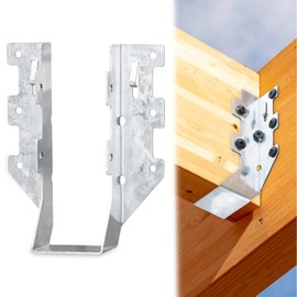 2x6 Joist Hanger LU26 1.2mm Thickness Steel Galvanized Face Mount Joist Hangers Hurricane Ties for Wood Rafters and Truss, 12 Pack
