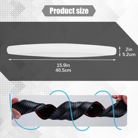 HQRNYP 2PCS Anti-Collision Patch Bumper Guard Strip, Car Door Edge Guards, Anti-Scratch Bumper Protector Trim, Universal Car Exterior Accessories Side Door Edge Protector Fit for Most Cars (White)