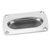 Flush Pull Handle Marine Grade Stainless Steel Mirror Polishing Recessed