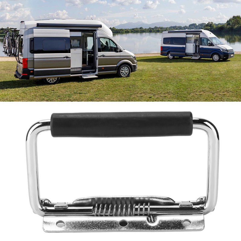 RV Door Handle Stainless Steel Fold Away Grab Handle RV