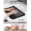 2-in-1 Ergonomic Keyboard Stand with Wrist Rest, Comfy Keyboard Riser