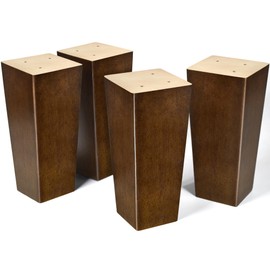 AORYVIC Wood Furniture Legs 6 inch Sofa Legs Square Couch Legs Universally Applicable Replacement Legs for Ottoman, Dresser, Easy to Install, Normal Size for U.S.Made and Other Furniture