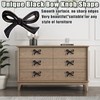 8 Pcs Black Bow Cabinet Knobs Vintage Bow Shape Cabinets