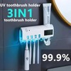 Smart UV Toothbrush Sterilizer & Holder with Auto Shutoff -
