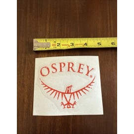 Osprey Backpacks Red/White Sticker/Decal Outdoor Hiking Backpack Approx 4.5” New