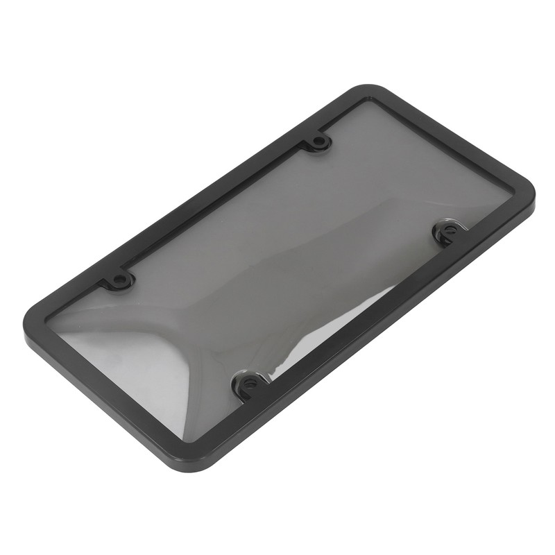 License Plate Frame Cover Set Standard Fit Smoky UV Resistant