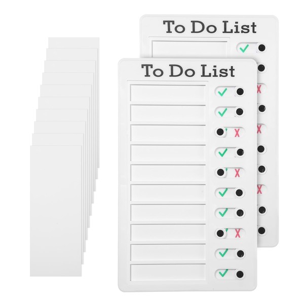 Pack of 2 Checklist Board Task List for Sticking, Board
