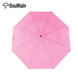 SoulRain Compact Windproof Travel Umbrella - Small, Mini Folding Parasol Kring Buckle. for Backpacks and Cars, Offering Sun & UV Protection(Pink)