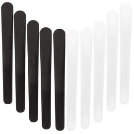 Frcolor Spatula, Cosmetic Spoons, Stick Stick, Cosmetics, DIY Tools, Commercial and Home, Portable 20 Pieces, 10 Pieces (5 White + 5 Black)