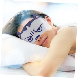 Baluue 2 Pcs Cartoon Blindfold Sleep Blinder Comfortable Fit Eye Mask for Overnight Use Air Permeability