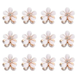 Pinzas para el Cabello, Mini Pinzas para el pelo de Flores, Pinzas de Garras para el Pelo, Horquillas Pequeñas Pelo Mujer para Mujeres Niñas Fiestas Bodas Cumpleaños