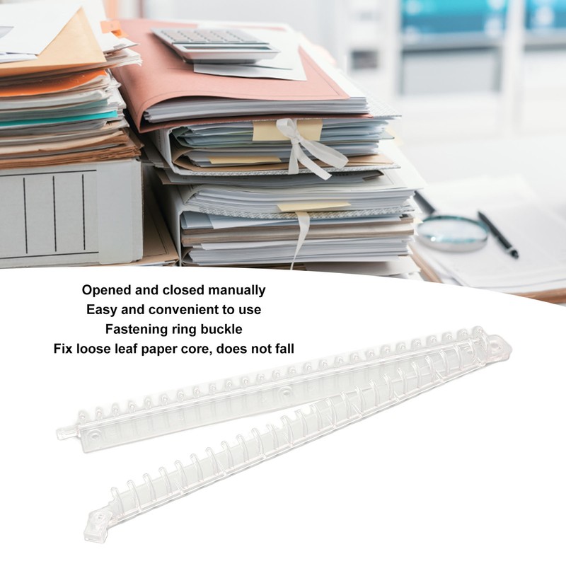 10Pcs Binding Spines Plastic Comb Spiral Coil 26 Holes 100