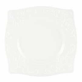 Lenox Opal Innocence Carved 9-Inch Square Accent Plate