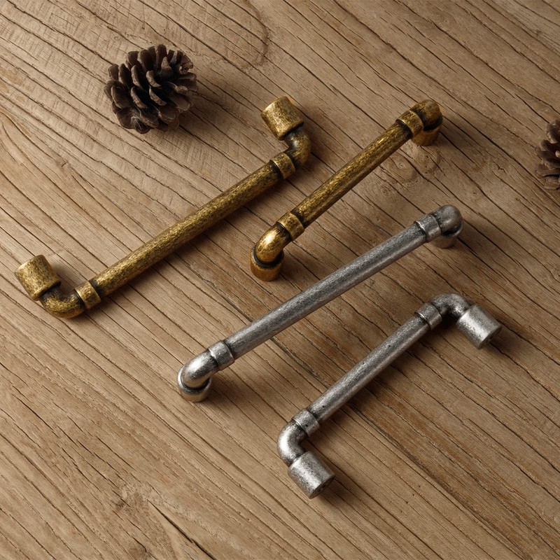 Goo-Ki Antique Brass Zinc Alloy Cabinet Knobs - Single Hole