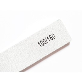 8X Nail Files Zebra Shape Square (Rectangle) Chose GRIT Double Sided Emery Board (GRIT 100/180)