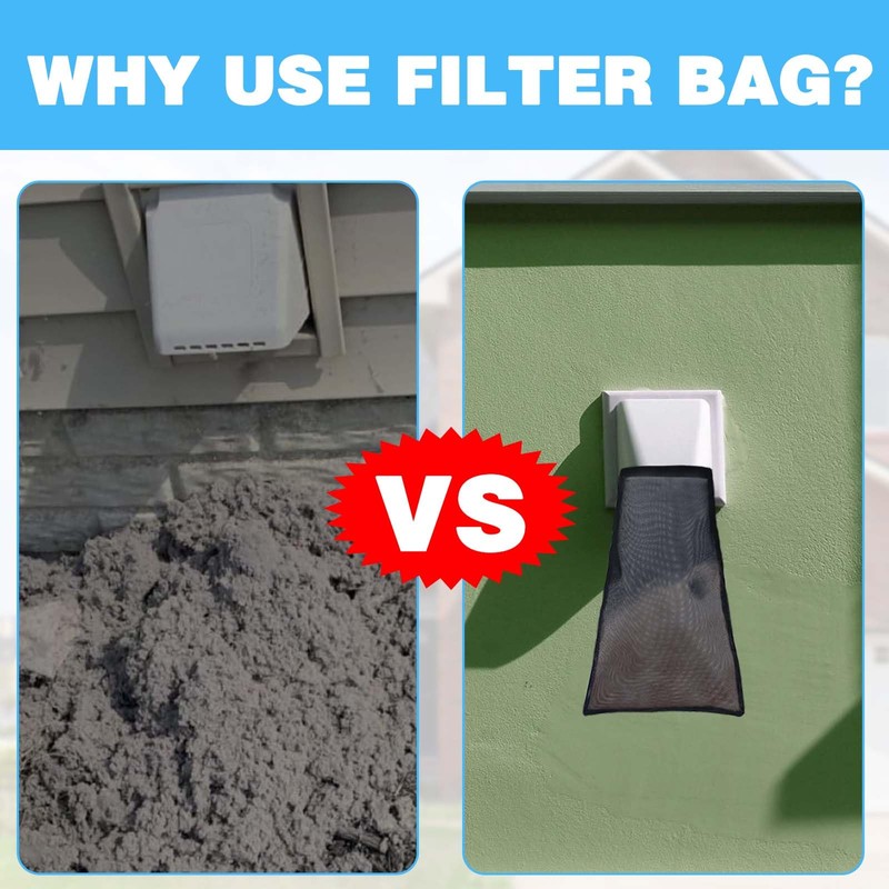 Tumble Dryer Lint Catcher - Pack of 2 - Black