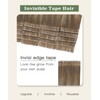 SURNEL Injected Tape in Hair Extensions 18Inch Light Brown Fading