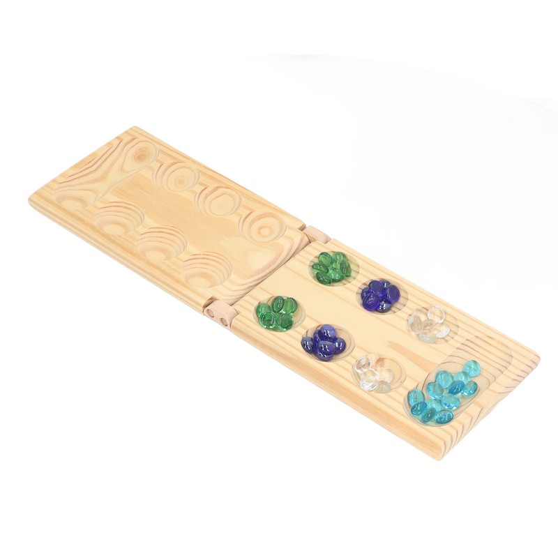 Folding African Stone Game Wooden Intellectual Logic Thinking Training Parent