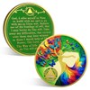 ACGZQY Sobriety Coin - 9 Year Artsy Butterfly Tree of