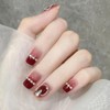 XUZOO Nail Tip, Short and Long, Cute, Christmas Nail Tip,