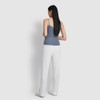 JAJU [JAJU] Yeo Pointelle Sleeveless Lounge T-Shirt_Blue Grey