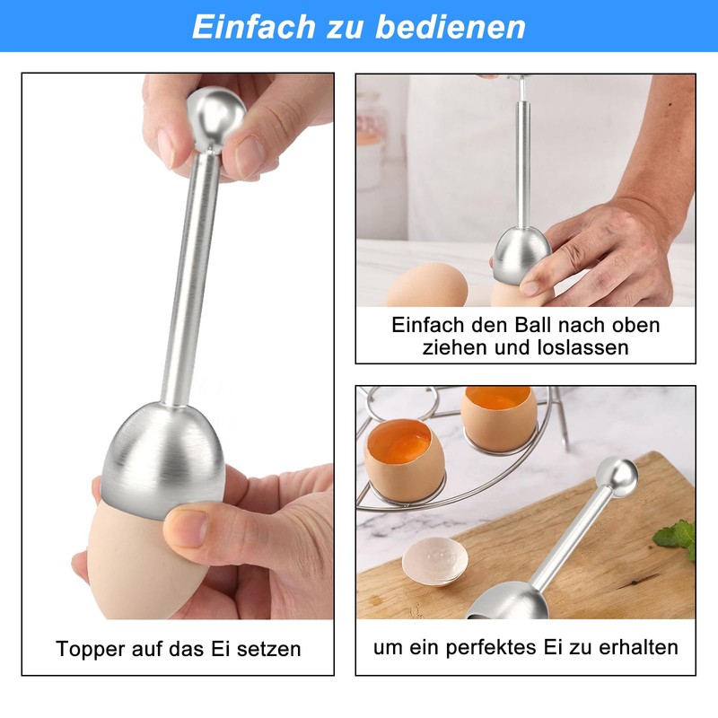 1 Piece Egg Cracker Egg Cutter,Stainless Steel Egg Topper Egg