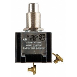 Miniature Push Button Switch, 20A @ 125V