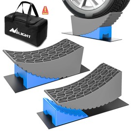 Nilight Camper Leveling Blocks 6 Inch, RV Wheel levelers for Single Dual Axle Travel Trailers, 2 Packs