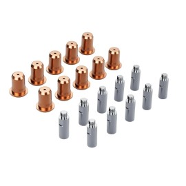 PlasmaDyn GZ GUOZHI CUT-55NHF CUT-65NHF NS55 NS65 Plasma Cutter Tip Nozzles Electrodes - 20pc Tips + Electrodes
