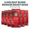 Starbucks Ground Coffee, Medium Roast Coffee, Holiday Blend, 100% Arabica,