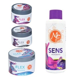 Mc Nails Kit de Uñas Acrílicas con 3 Polvos Acrílicos + Líquido Acrílico
