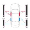 FT FUNTOR 4 x carbon fibre patterned car door sill