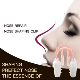 AlexVyan Certified Imported Combo Nose Up Clip Shaping Lifting Bridge Straightening Purple Nose Up Clip High Lifting Clipper Correction Shaper For Shaping Beauty Tool (Pink and U Shape) Pack of 1