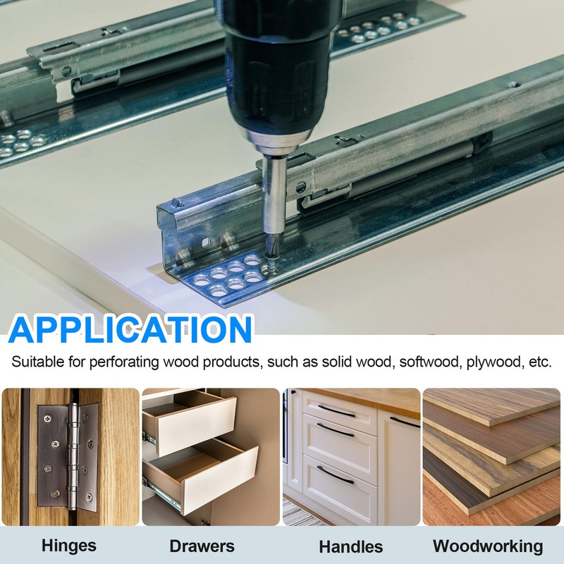 sourcing map 22pcs Self Centering Drill Bit Set 5/64" -