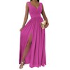Dokotoo Womens Ladies Elegant Floor Length A Line Wrap Deep